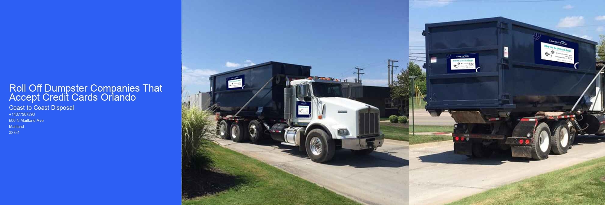 Roll Off Dumpster Companies That Accept Credit Cards Orlando