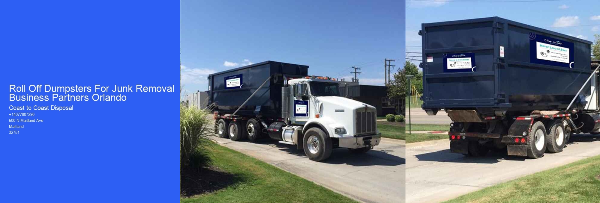 Roll Off Dumpsters For Junk Removal Business Partners Orlando