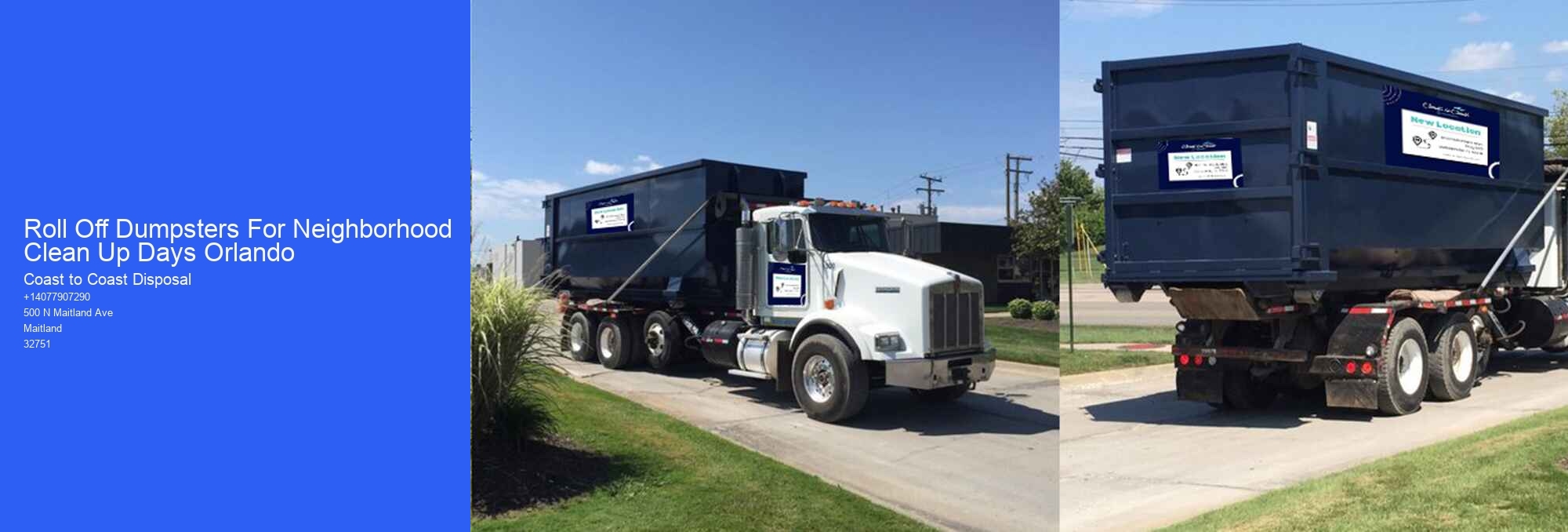 Roll Off Dumpsters For Neighborhood Clean Up Days Orlando