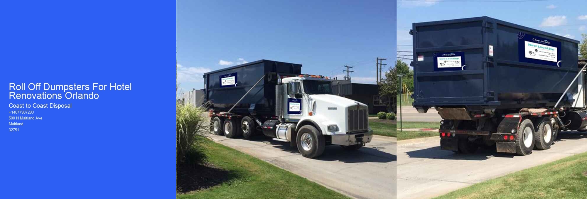 Roll Off Dumpsters For Hotel Renovations Orlando